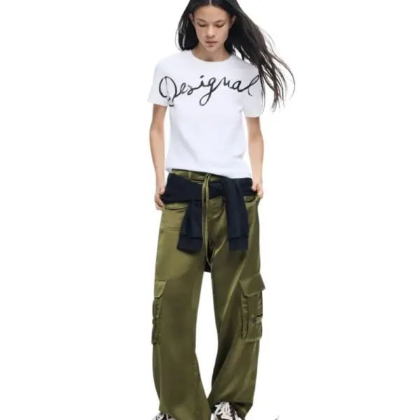 Desigual - Γυναικείο T-shirt Florencia 26SWTK07-1000 Λευκό 26SWTK07-1000