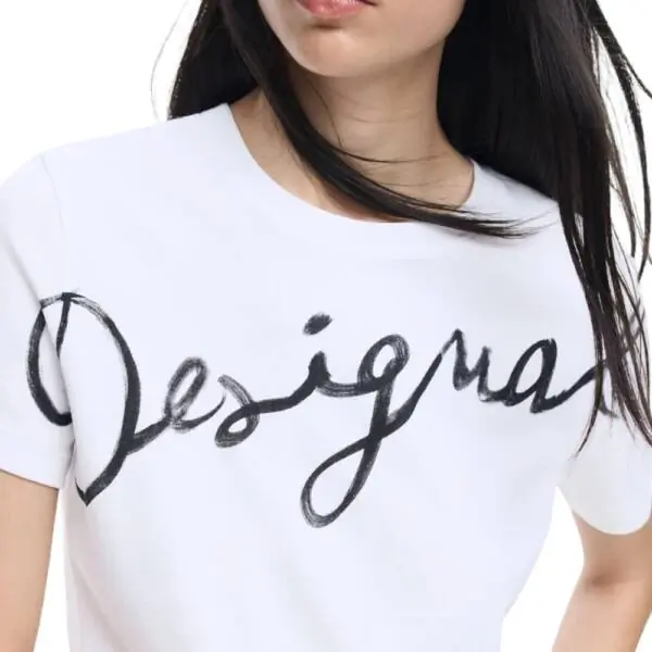 Desigual - Γυναικείο T-shirt Florencia 26SWTK07-1000 Λευκό 26SWTK07-1000