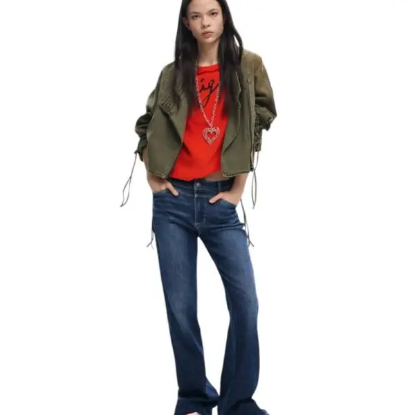 Desigual - Γυναικείο T-shirt Florencia 26SWTK07-3005 Κόκκινο 26SWTK07-3005