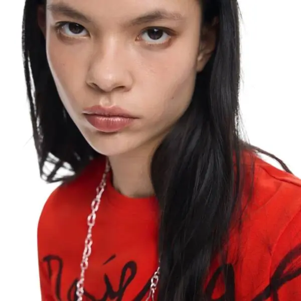 Desigual - Γυναικείο T-shirt Florencia 26SWTK07-3005 Κόκκινο 26SWTK07-3005