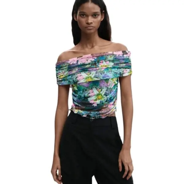 Desigual - Γυναικείο T-shirt Munich 26SWTK22-4031 Πράσινο 26SWTK22-4031