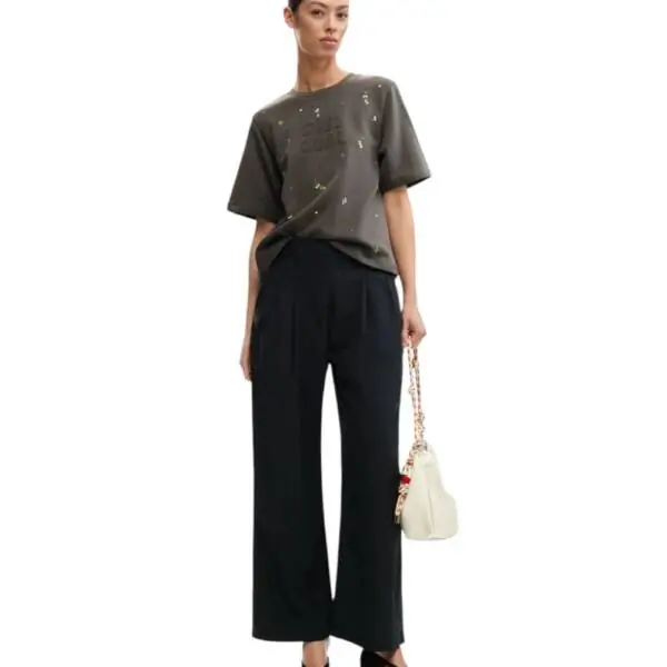 Desigual - Γυναικείο T-shirt Oporto 26SWTK09-2064 Γκρι 26SWTK09-2064