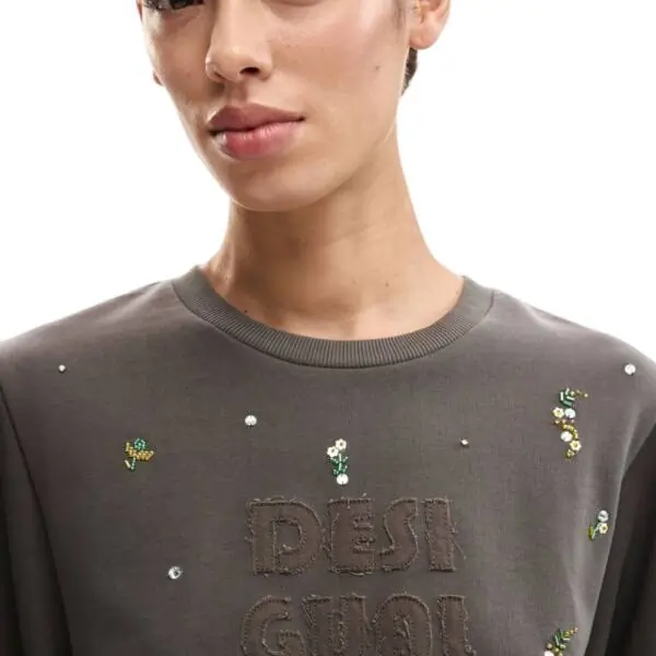 Desigual - Γυναικείο T-shirt Oporto 26SWTK09-2064 Γκρι 26SWTK09-2064