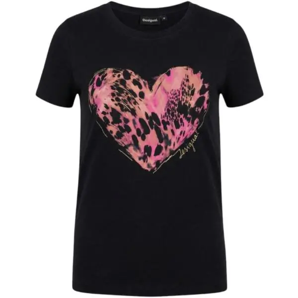 Desigual - Γυναικείο T-shirt Tiger Cor 26SWTK53-2001 Μαύρο