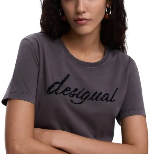 Desigual - Γυναικείο T-shirt Varsovia 26SWTK08-2058 Γκρι 26SWTK08-2058