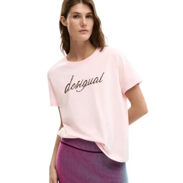Desigual - Γυναικείο T-shirt Varsovia 26SWTK08-3025 Ροζ 26SWTK08-3025