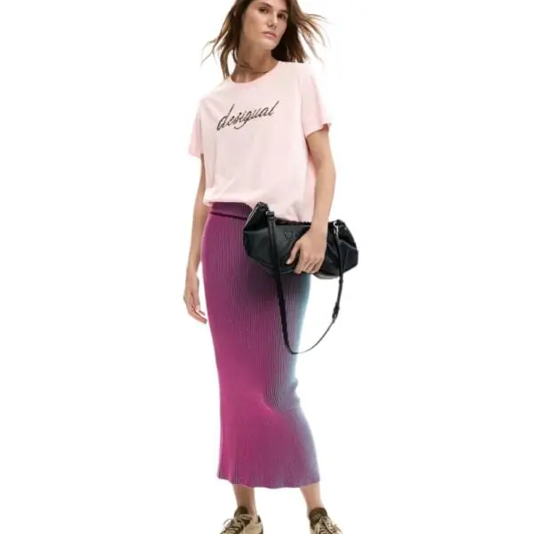 Desigual - Γυναικείο T-shirt Varsovia 26SWTK08-3025 Ροζ 26SWTK08-3025