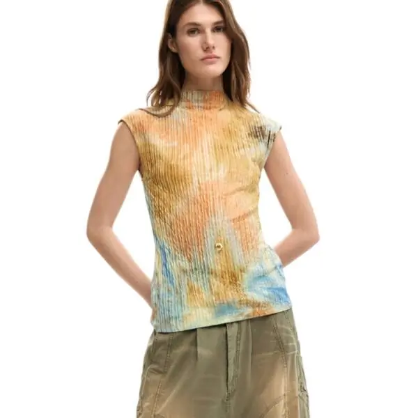 Desigual - Γυναικείο T-shirt Venecia 26SWTK15-6014 Κίτρινο 26SWTK15-6014