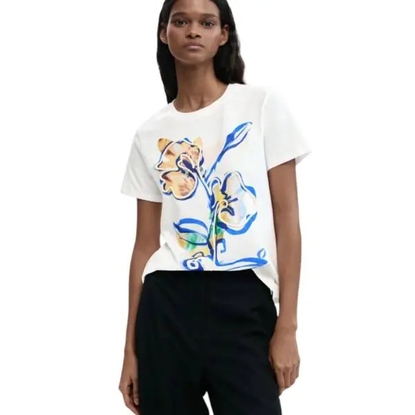 Desigual - Γυναικείο T-shirt Zurich 26SWTK38-1000 Λευκό 26SWTK38-1000