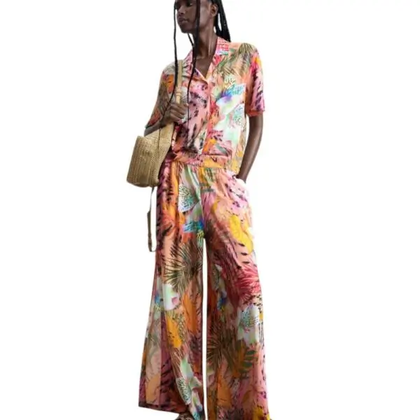 Desigual - Γυναικείο Παντελόνι Swim Nasau 26SWPW56-3049 Πορτοκαλί 26SWPW56-3049