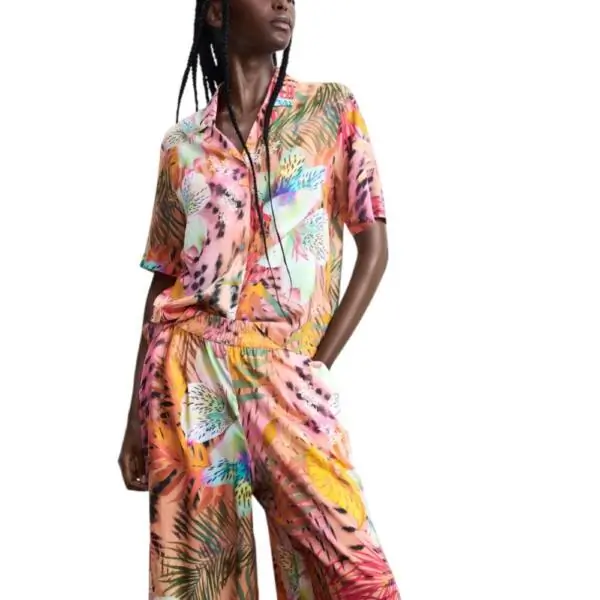 Desigual - Γυναικείο Παντελόνι Swim Nasau 26SWPW56-3049 Πορτοκαλί 26SWPW56-3049