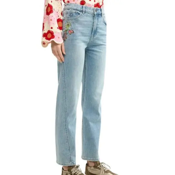 Desigual - Γυναικείο Παντελόνι Τζιν Flora 26SWDD30-5053 Μπλε 26SWDD30-5053