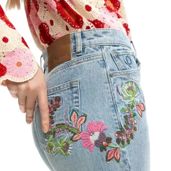 Desigual - Γυναικείο Παντελόνι Τζιν Flora 26SWDD30-5053 Μπλε 26SWDD30-5053