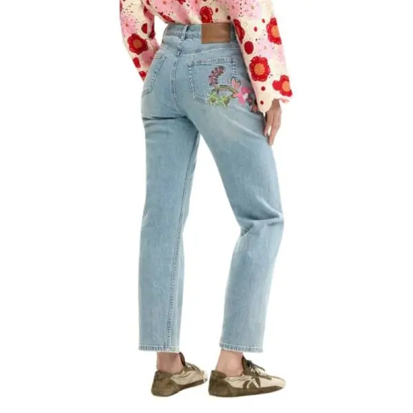 Desigual - Γυναικείο Παντελόνι Τζιν Flora 26SWDD30-5053 Μπλε 26SWDD30-5053
