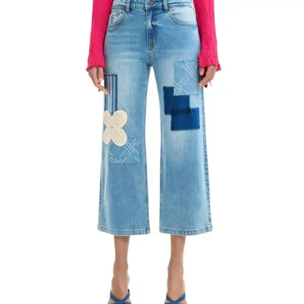 Desigual - Γυναικείο Παντελόνι Τζιν Leto 26SWDD24-5053 Μπλε 26SWDD24-5053