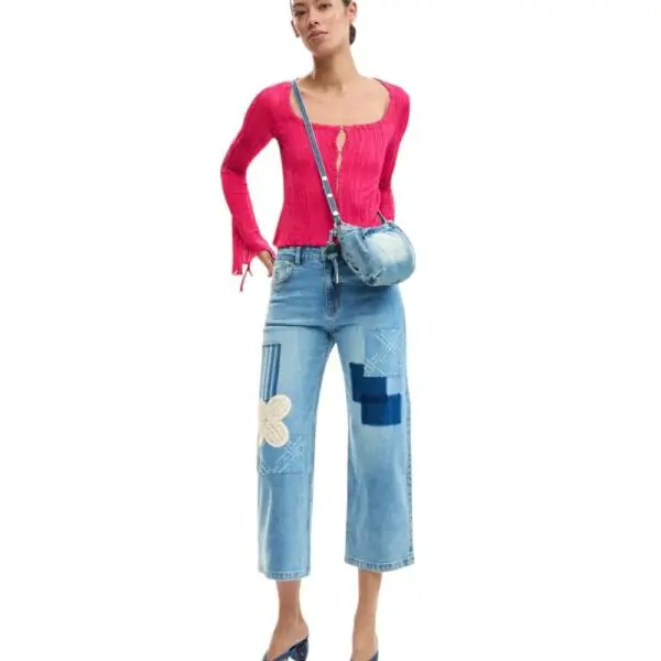 Desigual - Γυναικείο Παντελόνι Τζιν Leto 26SWDD24-5053 Μπλε 26SWDD24-5053