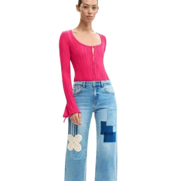 Desigual - Γυναικείο Παντελόνι Τζιν Leto 26SWDD24-5053 Μπλε 26SWDD24-5053