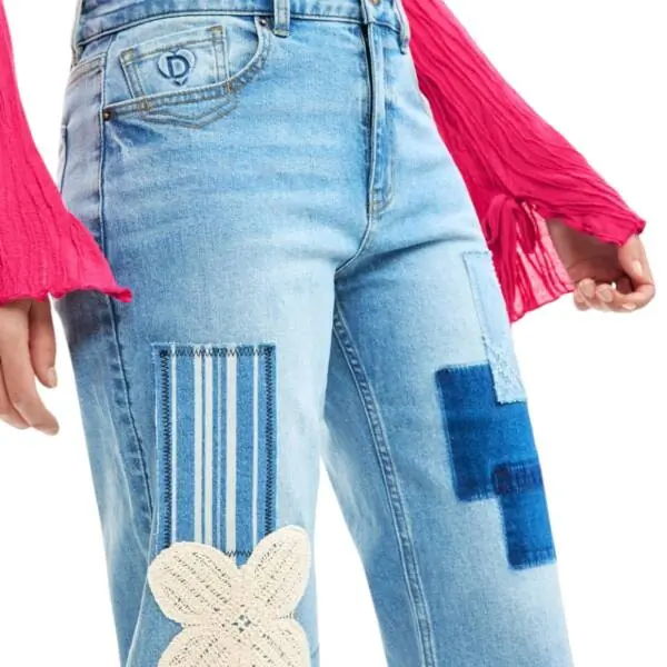 Desigual - Γυναικείο Παντελόνι Τζιν Leto 26SWDD24-5053 Μπλε 26SWDD24-5053