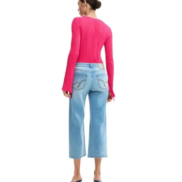 Desigual - Γυναικείο Παντελόνι Τζιν Leto 26SWDD24-5053 Μπλε 26SWDD24-5053