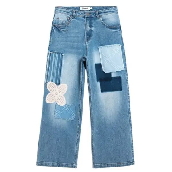 Desigual - Γυναικείο Παντελόνι Τζιν Leto 26SWDD24-5053 Μπλε