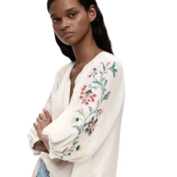 Desigual - Γυναικείο Πουκάμισο Blus Roman 26SWBW13-1000 Λευκό 26SWBW13-1000