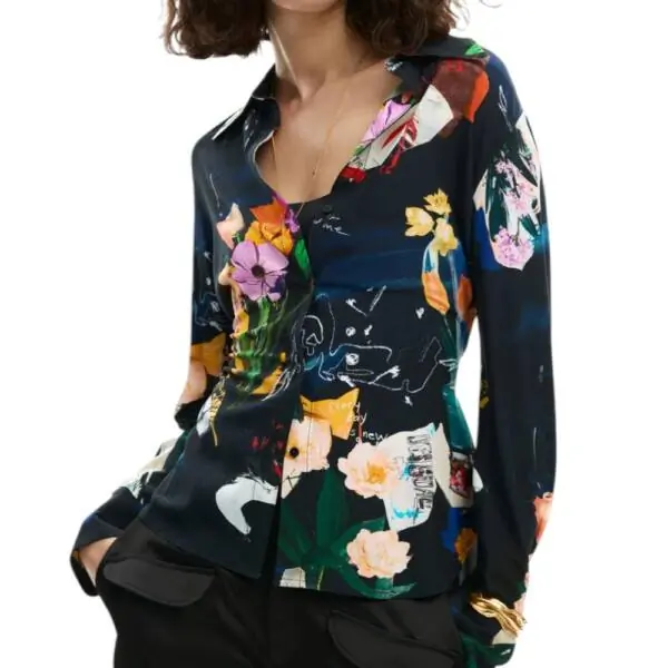 Desigual - Γυναικείο Πουκάμισο Fereo 26SWCW23-2000 Μαύρο 26SWCW23-2000