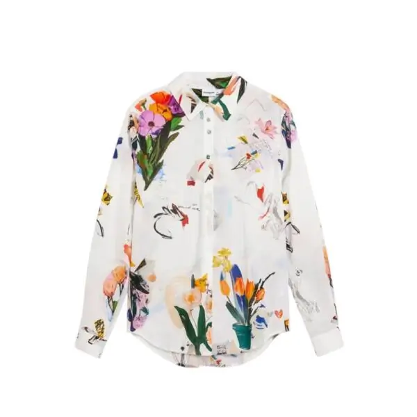 Desigual - Γυναικείο Πουκάμισο Mila 26SWCW21-1000 Λευκό