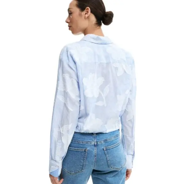 Desigual - Γυναικείο Πουκάμισο Parker 26SWCW28-5029 Σιέλ 26SWCW28-5029