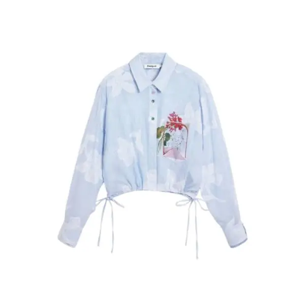 Desigual - Γυναικείο Πουκάμισο Parker 26SWCW28-5029 Σιέλ