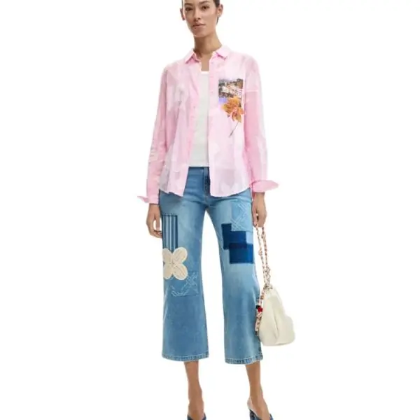 Desigual - Γυναικείο Πουκάμισο Pinkjac 26SWCW12-3049 Ροζ 26SWCW12-3049