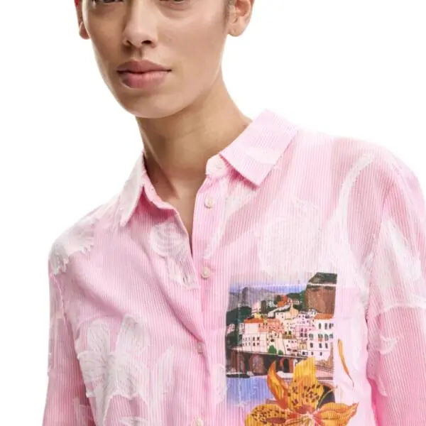 Desigual - Γυναικείο Πουκάμισο Pinkjac 26SWCW12-3049 Ροζ 26SWCW12-3049