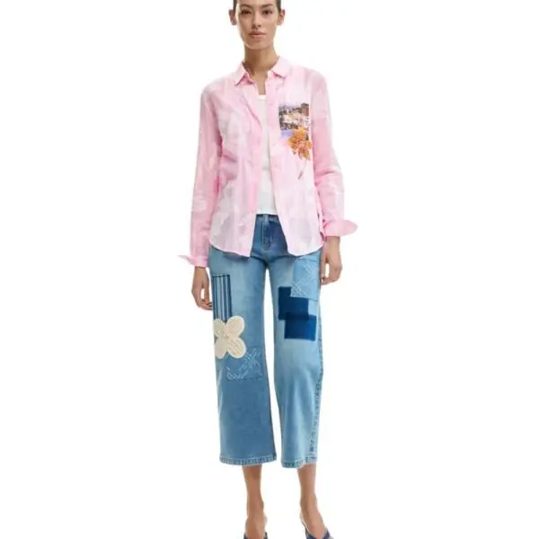 Desigual - Γυναικείο Πουκάμισο Pinkjac 26SWCW12-3049 Ροζ 26SWCW12-3049