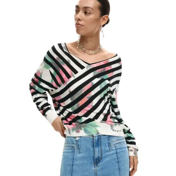 Desigual - Γυναικείο Πουλόβερ Helsinki 26SWJF01-2000 Μαύρο 26SWJF01-2000