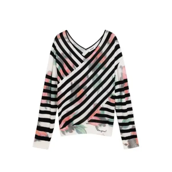 Desigual - Γυναικείο Πουλόβερ Helsinki 26SWJF01-2000 Μαύρο