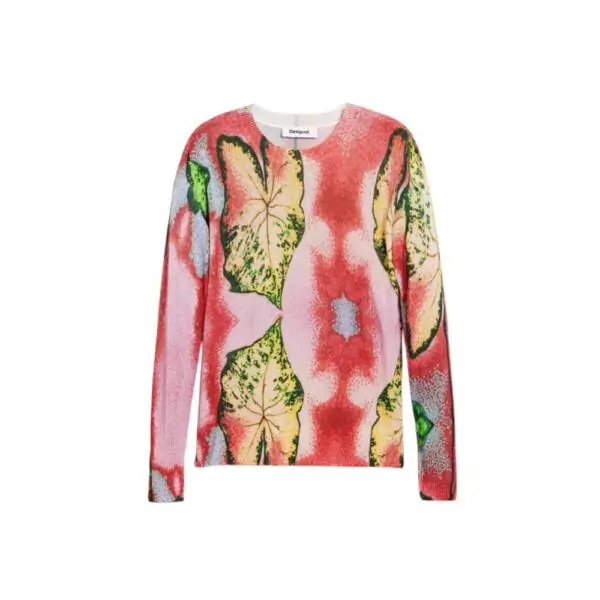 Desigual - Γυναικείο Πουλόβερ Leaf Lacroix 26SWJF45-3049 Ροζ