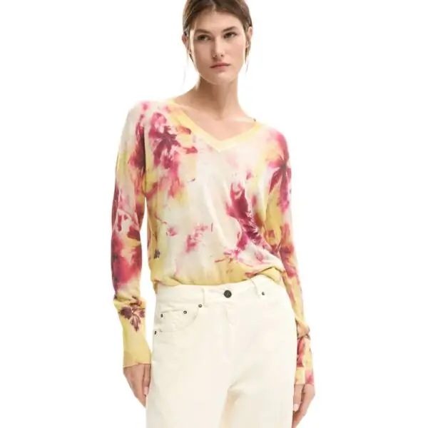 Desigual - Γυναικείο Πουλόβερ Minsk 26SWJF07-3116 Κίτρινο 26SWJF07-3116