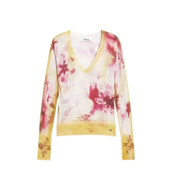 Desigual - Γυναικείο Πουλόβερ Minsk 26SWJF07-3116 Κίτρινο