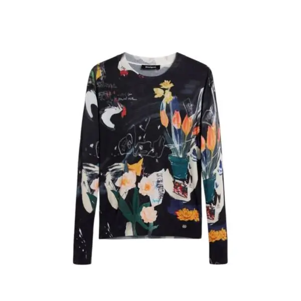 Desigual - Γυναικείο Πουλόβερ Nantes 26SWJF35-2000 Μαύρο