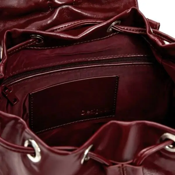 Desigual - Γυναικείο Σακίδιο Πλάτης Rodio Prisa Short 26SAKP09-3032 Μπορντό 26SAKP09-3032