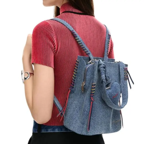 Desigual - Γυναικείο Σακίδιο Πλάτης Torio Denim Sumy Mini Soft 26SAKD08-5005 Μπλε 26SAKD08-5005