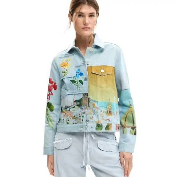 Desigual - Γυναικείο Τζιν Μπουφάν Amalfi 26SWED02-5053 Μπλε 26SWED02-5053