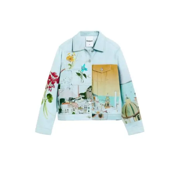 Desigual - Γυναικείο Τζιν Μπουφάν Amalfi 26SWED02-5053 Μπλε