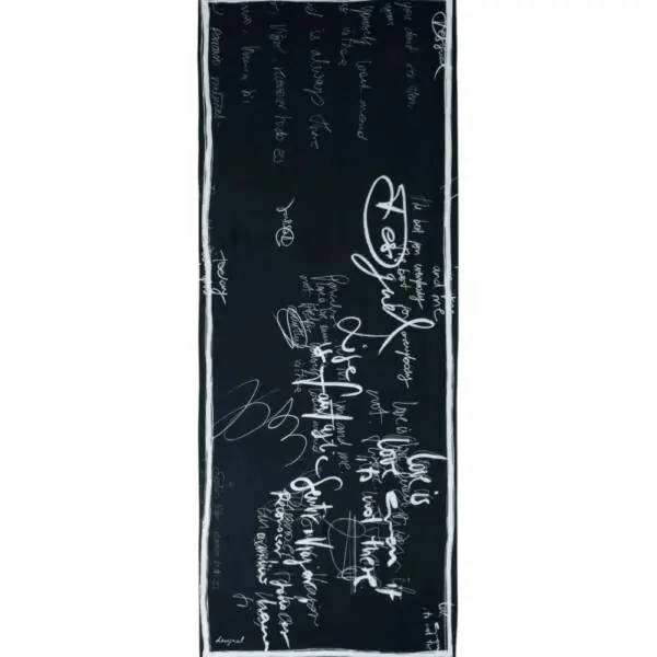 Desigual - Γυναικείο Φουλάρι Lettn 26SAWA08-2000 Μαύρο 26SAWA08-2000
