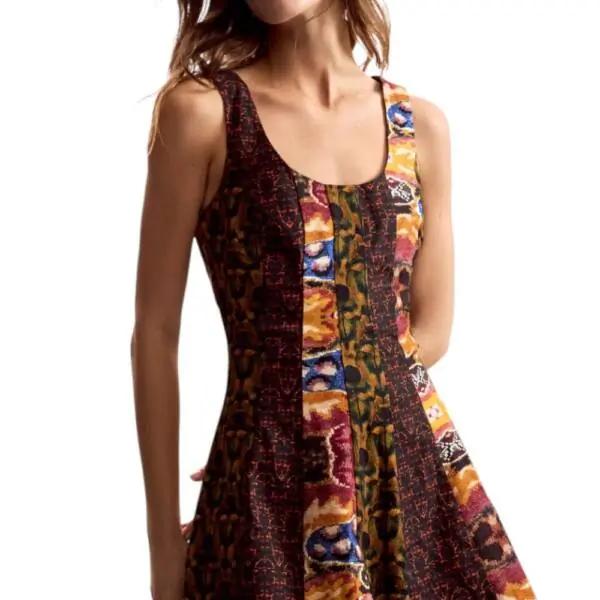 Desigual - Γυναικείο Φόρεμα Beattle Patch Lacroix 26SWVW58-4086 Κίτρινο 26SWVW58-4086