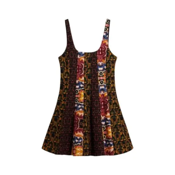 Desigual - Γυναικείο Φόρεμα Beattle Patch Lacroix 26SWVW58-4086 Κίτρινο