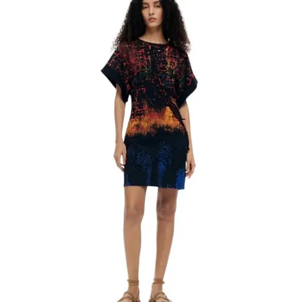 Desigual - Γυναικείο Φόρεμα Bettle Lacroix 26SWVK13-9019 Μαύρο 26SWVK13-9019