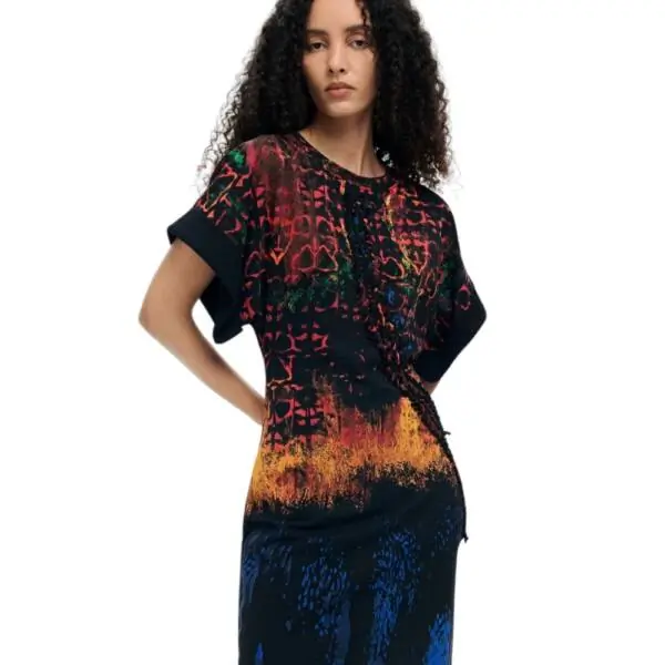 Desigual - Γυναικείο Φόρεμα Bettle Lacroix 26SWVK13-9019 Μαύρο 26SWVK13-9019