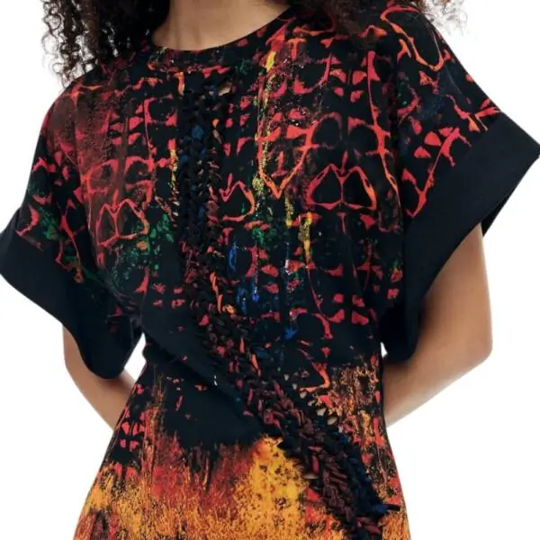 Desigual - Γυναικείο Φόρεμα Bettle Lacroix 26SWVK13-9019 Μαύρο 26SWVK13-9019