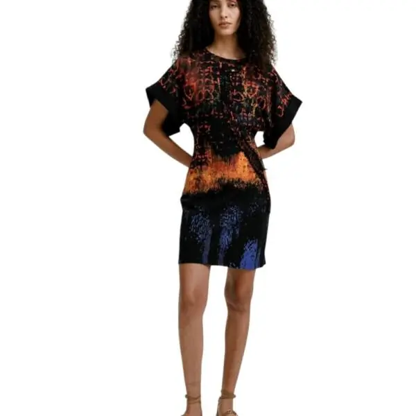 Desigual - Γυναικείο Φόρεμα Bettle Lacroix 26SWVK13-9019 Μαύρο 26SWVK13-9019