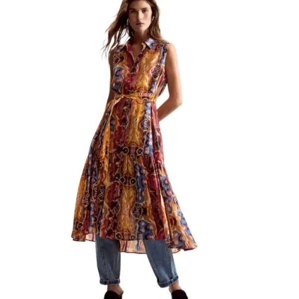 Desigual - Γυναικείο Φόρεμα Bugs Lacroix 26SWVW56-9019 Κίτρινο 26SWVW56-9019